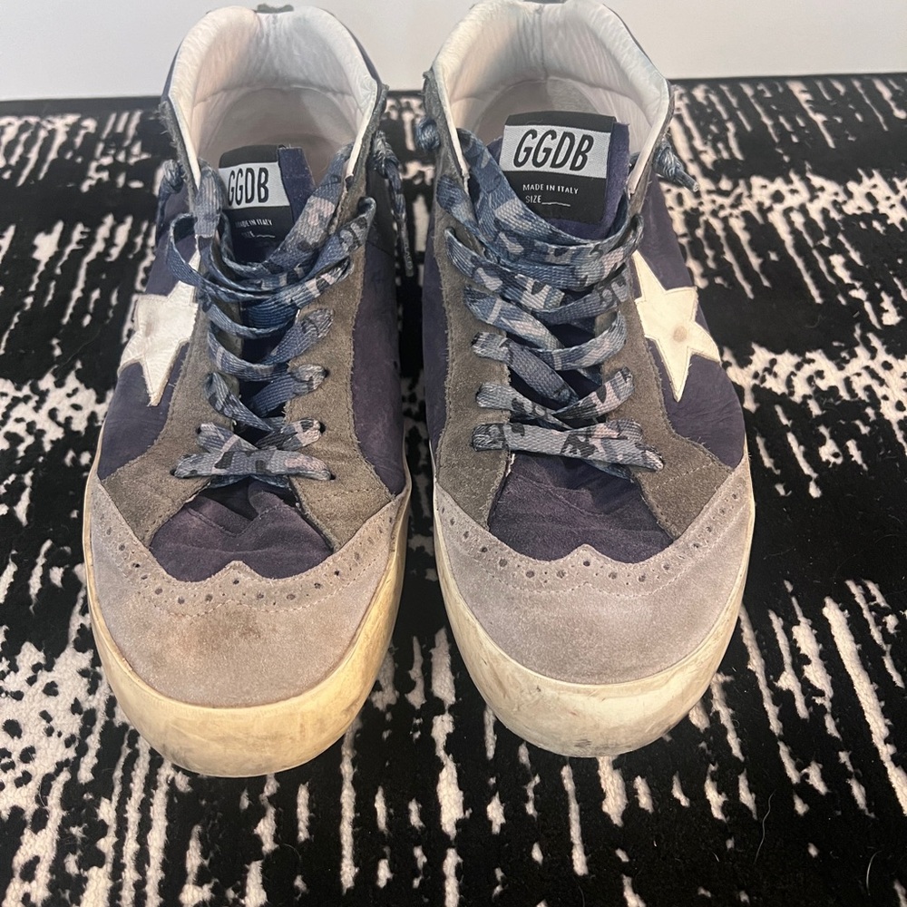 GGDB Golden Goose MIDSTAR Men's 45, 11 Gray and Blue Sneakers